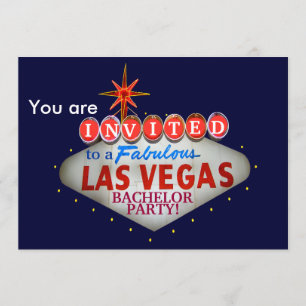 Passe das Las Vegas Willkommensschild an Einladung