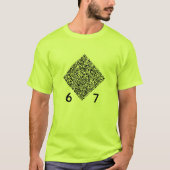 Passe Dein QR-Code lustiges 67 T-Shirt an (Vorderseite)