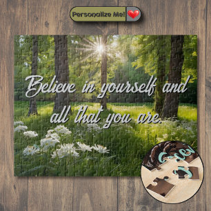Passe deine Forest Flowers Motivational an Puzzle