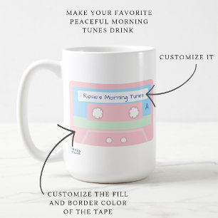 Passe deinen friedlichen Morgen-Tune-Drink an Kaffeetasse