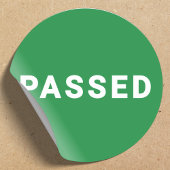Passed Aufkleber | Qualitativ hochwertige Kontroll