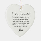 Passed away missing my mom in heaven birthday keramik ornament (Rechts)