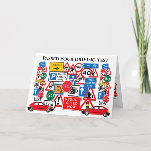 Passed your Driving Test ~ Congratulations! Karte (Vorderseite)