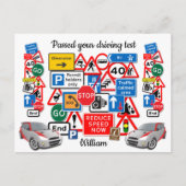 Passed your Driving Test ~ Congratulations! Postkarte (Vorderseite)
