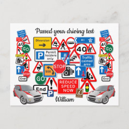 Passed your Driving Test ~ Congratulations! Postkarte