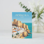 Passeig de la Drassana Spanien Postkarte (Stehend Vorderseite)