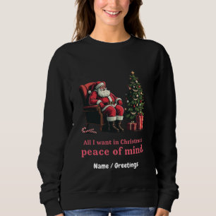 Passen Sie alles an, was ich für Weihnachten Woll Sweatshirt