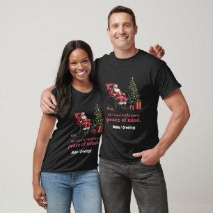 Passen Sie alles an, was ich für Weihnachten Woll T-Shirt