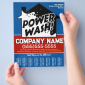 Passen Sie an! Power Waschpressenreiniger Flyer (Hand)