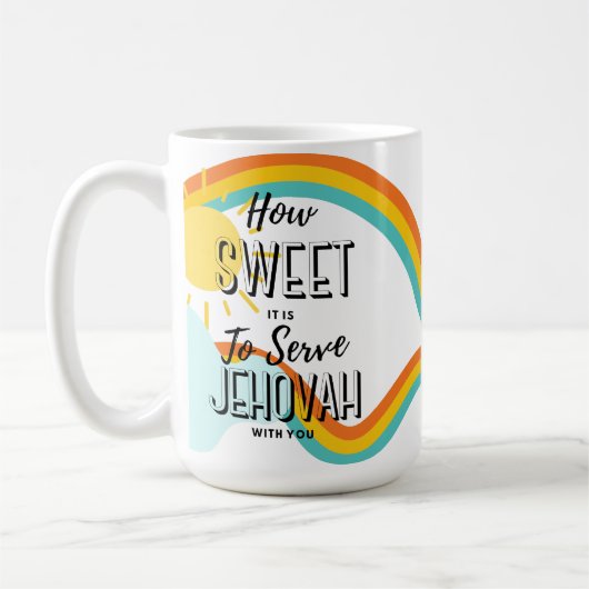 Passen Sie an, wie süß es ist, um Jehovah mit Ihne Kaffeetasse (Links)