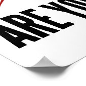 Passen Sie auf? (Neuron/Synapse) Poster (Ecke)