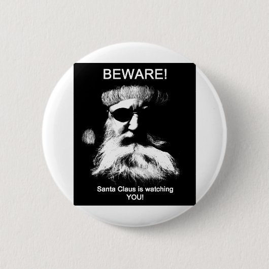 Passen Sie auf--Sankt passt Sie auf! Button (Vorderseite)