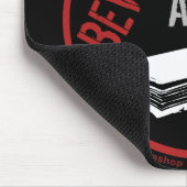 Passen Sie auf: Verfasser bei der Arbeit Mousepad (Ecke)