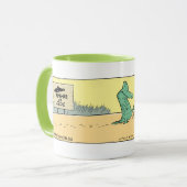 Passen Sie Croc von der lustigen Cartoon-Tasse auf Tasse (Vorderseite Links)