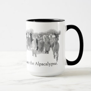 Passen Sie das Alpacalypse - lustiger Nerd-blöden Tasse