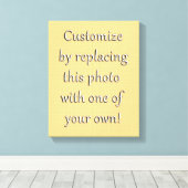 Passen Sie das an! Hinzufügen von Kunst oder Foto Leinwanddruck (Insitu (Holzboden))