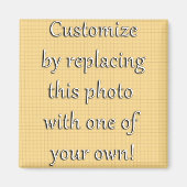 Passen Sie das an! Hinzufügen von Kunst oder Foto Magnet (Vorne)