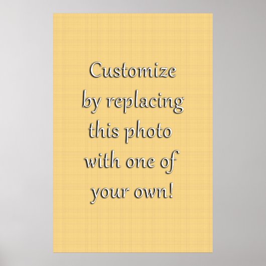 Passen Sie das an! Hinzufügen von Kunst oder Foto Poster (Vorne)