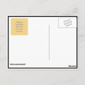 Passen Sie das an! Hinzufügen von Kunst oder Foto Postkarte (Rückseite)