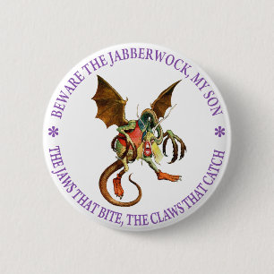Passen Sie das Jabberwock, meinen Sohn auf. Die Button