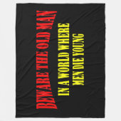 PASSEN Sie den ALTEN MANN auf Fleecedecke (Vorderseite)