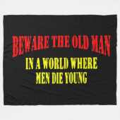 PASSEN Sie den ALTEN MANN auf Fleecedecke (Vorderseite (Horizontal))