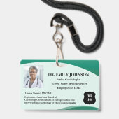 Passen Sie den Arzt für Logo-Doktor an Ausweis (Front with Lanyard)