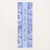 Passen Sie den blauen Lila Silberstreifen am Agate Yogamatte (Vorderseite)