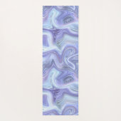 Passen Sie den blauen Lila Silberstreifen am Agate Yogamatte (Rückseite)