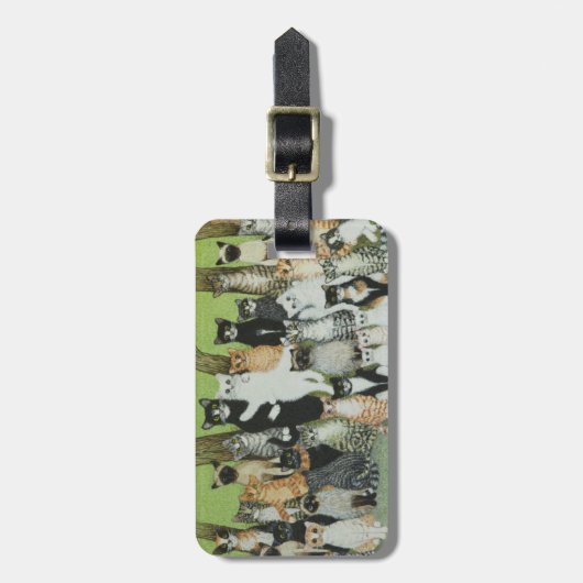 Passen Sie den Piepmatz auf Gepäckanhänger (Vorderseite vertikal)