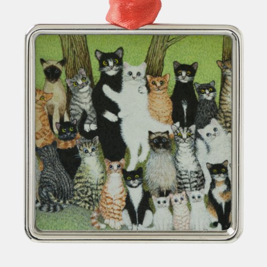 Passen Sie den Piepmatz auf Ornament Aus Metall (Vorne)