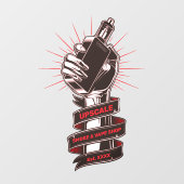 Passen Sie den Raucher- und Vape-Shop an kleine Un Fensteraufkleber (Blatt)