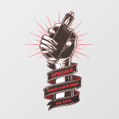 Passen Sie den Raucher- und Vape-Shop an kleine Un Fensteraufkleber (Blatt)