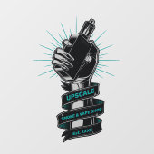 Passen Sie den Raucher- und Vape-Shop an kleine Un Fensteraufkleber (Blatt)