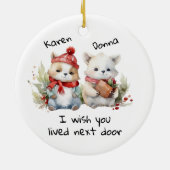 Passen Sie die besten Freunde an, die ich Ihnen al Keramik Ornament (Hinten)