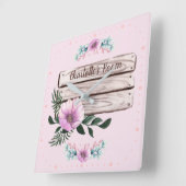 Passen Sie die Bläschen Imitate an Quadratische Wanduhr (Winkel)