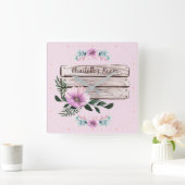 Passen Sie die Bläschen Imitate an Quadratische Wanduhr (Zuhause)