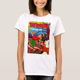 Passen Sie die erfassende Hand auf T-Shirt