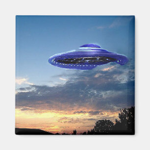 Passen Sie die Himmel, UFO auf - Magnet