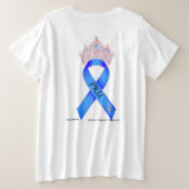 Passen Sie die Königin auf, PKU Bewusstseins-Shirt Große Größe T-Shirt (Design Rückseite)