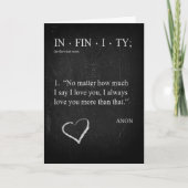 PASSEN SIE DIE LIEBE INFINITÄT IHRER Valentinerkar Karte (Vorderseite)