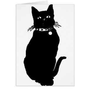 Passen Sie die schwarze Katze auf