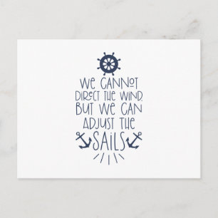 Passen Sie die Segel an Postkarte
