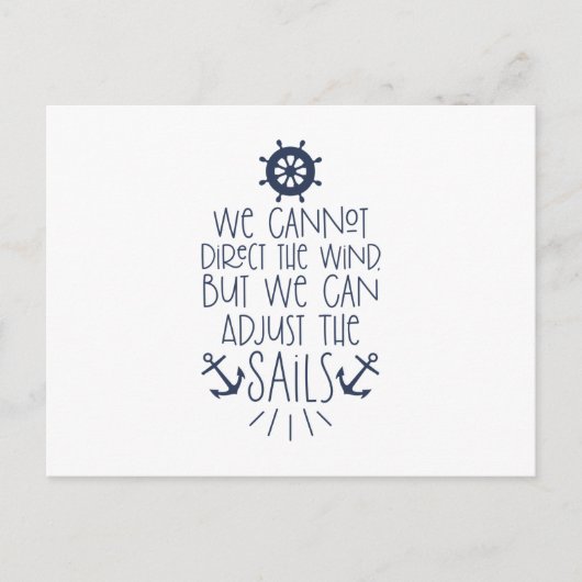 Passen Sie die Segel an Postkarte (Vorderseite)
