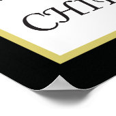 Passen Sie die Ursache für die Chiropraktik an. Poster (Ecke)