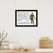 Passen Sie die Ursache für die Chiropraktik an. Poster (Küche)