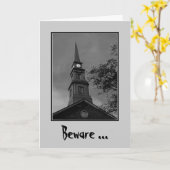 "Passen Sie die Witching Stunden-" Gruß-Karte auf Karte (Gelbe Blume)