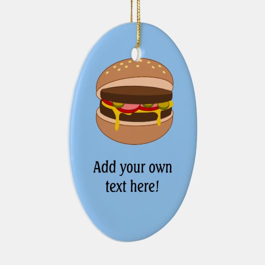 Passen Sie diese Hamburger-Grafik an Keramikornament (Rechts)