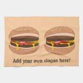 Passen Sie diese Hamburger-Grafik an Küchentuch (Horizontal)