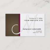 Passen Sie diese monogramm-Visitenkarte an Visitenkarte (Rückseite)